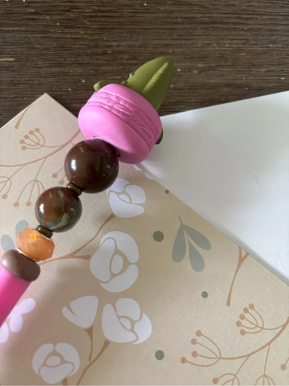 SpongeBob SquarePants: Macaron Fred handmade beaded pen